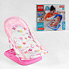 Дитячий шезлонг для купання з підголовником No Brand Aying Baby Bather 360 х 70х 330 мм Рожевий (143456)