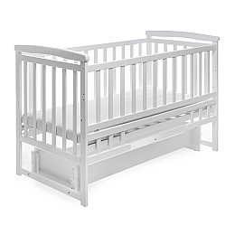 Кроватка деревянная без ящика Наталка Трансформер 120 х 60 см White (149618)