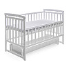 Кроватка деревянная без ящика Наталка Трансформер 120 х 60 см White (149618)