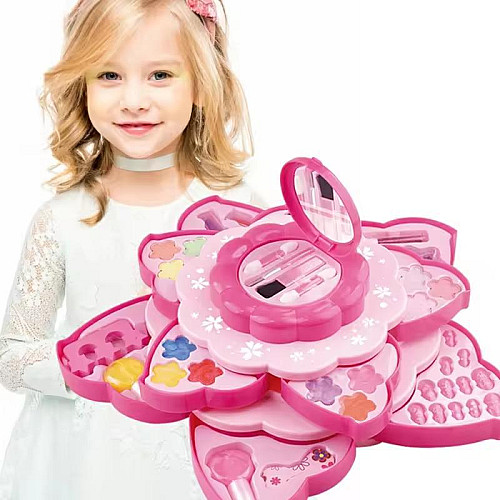 Набір дитячої декоративної косметики JC Toys для макіяжу та манікюру багаторівнева палітра тіней блискітки (AUAU08)