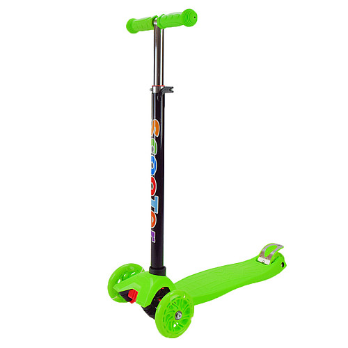 Самокат дитячий 3-х колісний Scooter Maxi SC2401 зі світловими колесами зелений