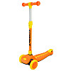 Самокат детский 3-х колесный Scooter SC2421 светящиеся колеса оранжевый