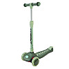 Самокат детский 3-х колесный Scooter SC2421 светящиеся колеса зеленый