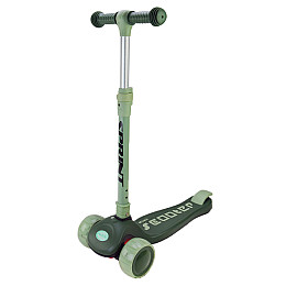 Самокат детский 3-х колесный Mini Scooter SC2420 светящиеся колеса зеленый