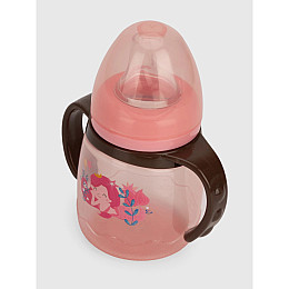 Поильник с силиконовым носиком Mega Zayka MGZ-0314 (Pink) 180 мл