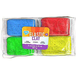 Набор для лепки с воздушным пластилином Elastic Clay ТМ Lovin 70164 8 colors
