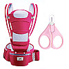 Хипсит Baby Carrier 6 в 1 і манікюрні ножиці Червоний (v-11909)