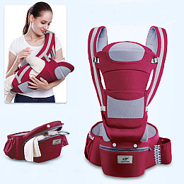 Хипсит Baby Carrier 6 в 1 и маникюрные ножницы Красный (v-11909)