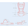 Хипсит Baby Carrier 6в1 и мягкая игрушка Пушин кэт 23х25см (v-11986)