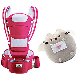 Хипсит BabyCarrier 6в1 и мягкая игрушка Пушин кэт 23х25см (v-11987)