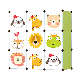 Модульный шкаф-органайзер для детских игрушек LEOBERT Kids 37х110х110 см Зеленый