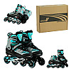 Роликовые коньки Best Roller 38-41 24-26 см Black and Turquoise (151206)