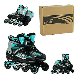 Роликовые коньки Best Roller 38-41 24-26 см Black and Turquoise (151206)