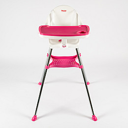 Стульчик для годування дитячий Doloni 97x67x68 см Біло-рожевий (03220/3)