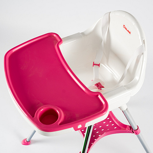 Стульчик для кормления детский Doloni 97x67x68 см Бело-розовый (03220/3)