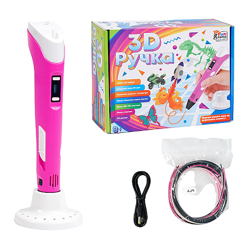 Дитяча 3D ручка 4FUN Game Club USB Рожева (154150)