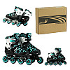 Роликовые коньки Best Roller 38-41 24-26 см Black and Turquoise (151213)