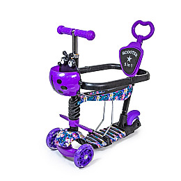 Самокат Scale Sports Божья коровка 5в1 Фіолетовий (75773278)