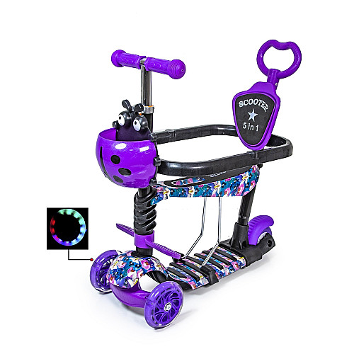 Самокат Scale Sports Божья коровка 5в1 Violet (75773278)
