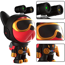 Ночник звездного неба Космическая собака Space Robot Dog с пультом Red