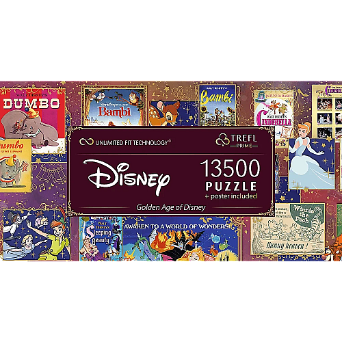 Пазлы Trefl Золотая коллекция Disney 13500 элементов серии Безграничная коллекция 199х138 см Разноцветный 81026