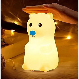 Нічник акумуляторний силіконовий CNV Ведмедик 170х110х100 мм