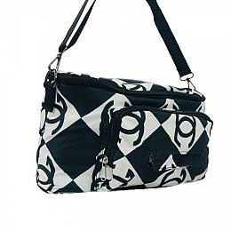 Сумка для мам на коляску Baby Go Чорно-білий