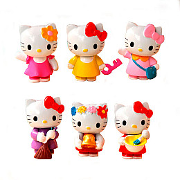 Набір фігурок The Coop Hello Kitty Onegai My Melody v5 6 шт 4 см Різнокольоровий (26534)