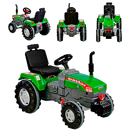 Трактор с педалями большой Pilsan 102х54х66 см Зеленый (76443)