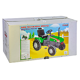 Трактор с педалями большой Pilsan 102х54х66 см Зеленый (76443)