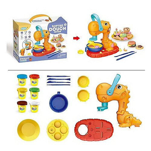 Тесто для лепки Keydo Softee Dough Series 6 цветов теста Разноцветный (126737)