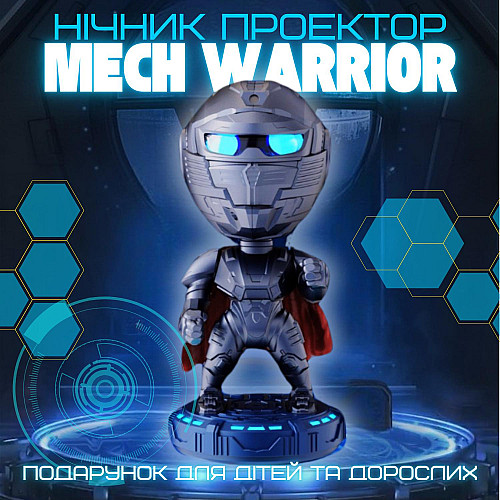 Светодиодный лазерный ночник-проектор Combuy супергерой с колонкой подсветка Разноцветный (854)