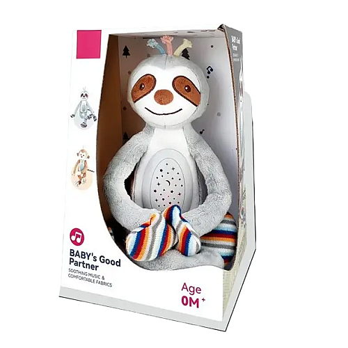 Ночник Tongle Toys Лінівець 18х16.5х30 см Сірий (140665)