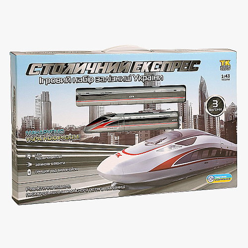 Поезд TK Union Group Столичный экспресс LED 1:43 Разноцветный (138695)