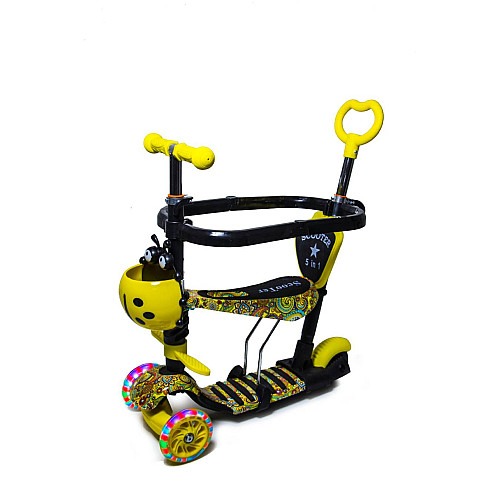 Самокат Scale Sports Божья коровка 5в1 Желтый (813289254)
