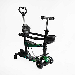 Самокат Best Scooter 5в1 Черно-зеленый (163312)