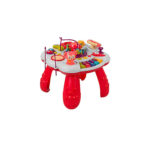 Игровой музыкальный столик Bibi Inn 60х16х44 см Красный (103088)