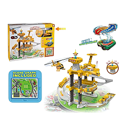 Автомобільний гараж Six-Six Zero 3 поверхи 2 машинки Жовтий (104324)