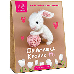 Набор для вязания игрушки амигуруми Kate & Mom Обіймашка Кролик Мі Разноцветный (КМ_126)
