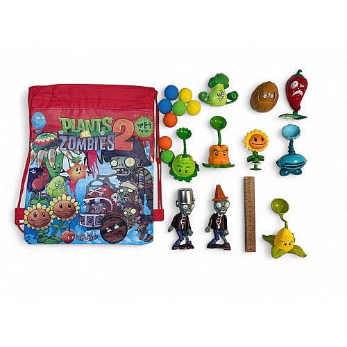 Комплект іграшок героїв з гри Plants vs Zombies Рослини проти зомбі 10 фігурок Різнокольоровий (10zombi)