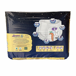 Ночные подгузники-трусики Libero 6 13-20 кг 108 шт 3 уп
