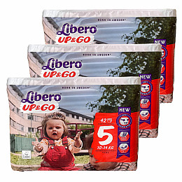 Подгузники-трусики Libero UP&GO 5 10-14 кг 126 шт 3 уп