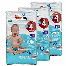 Подгузники Mamia Premium 4 8-14 кг 240 шт 3 уп