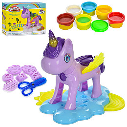 Дитячий набір пластиліну Play-Toy Єдиноріг My little horse Різнокольоровий (MK 4989)