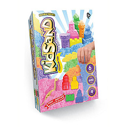 Кинетический песок Danko Toys KidSand 600 г Разноцветный (KS-04-04U)