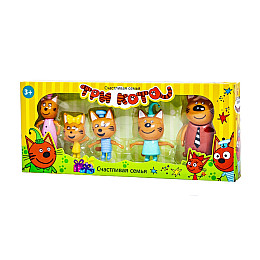 Ігровий набір Три кота 5 фігурок Різнокольоровий (N-72)