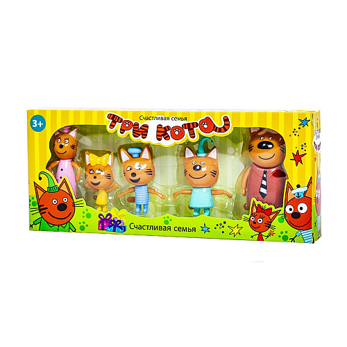 Игровой набор Три кота 5 фигурок Разноцветный (N-72)