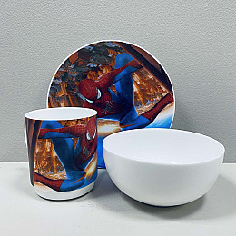 Набір дитячого посуду Україна ТД 3 предмети Людина-павук 3535-12