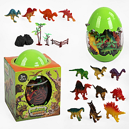 Ігровий набір динозаврів Yufeng 9 шт Різнокольоровий (152888)