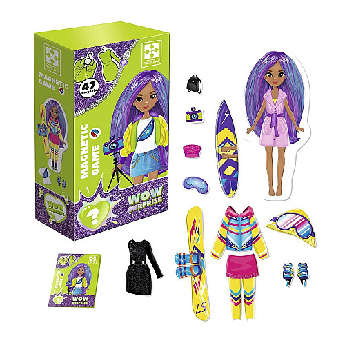 Детская магнитная игра Vladi Toys WOW Surprise Travel 47 магнитов Разноцветный (115623)